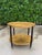 Vintage Gold and Black Oval Bar Cart on Brass Casters For Sale In Naples, FL - Image 6 of 12