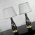 Mid-Century Modern Mid-Century Modern Lamps Black Ceramic With Harlequin Style Diamond Design and Gray Shades For Sale - Image 3 of 13
