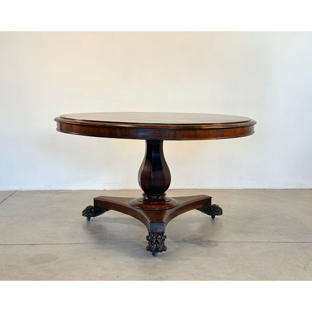 Round Wooden Sail Table, Italy, 1890s For Sale - Image 4 of 18