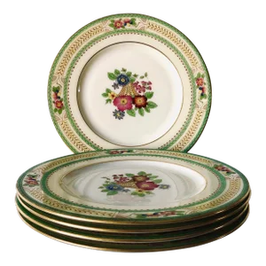 Vintage Lenox China " Floralia " Pattern Salad Plates S /5