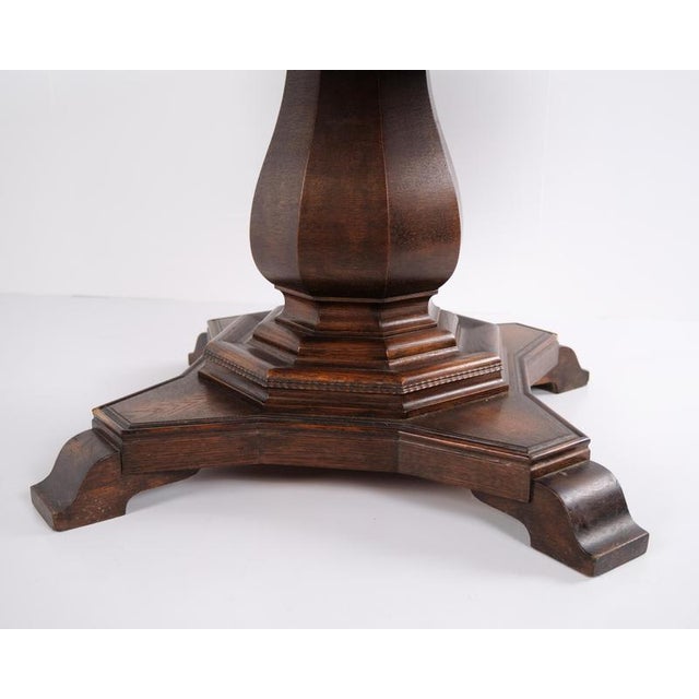 Empire Pedestal Table in Mahogany with Carved Details, 1820s For Sale - Image 11 of 14