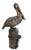 This is a splendid large pair of solid bronze pelicans on mooring posts, dating from the late 20th century. This charming...