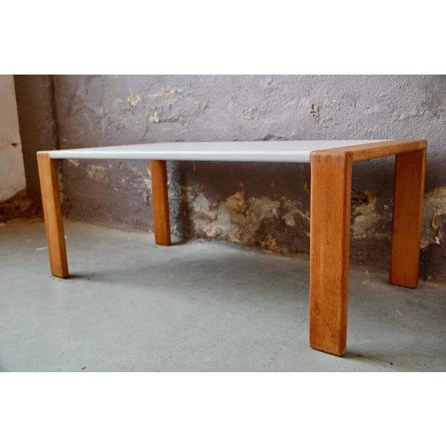 Beige Scandinavian Coffee Table in Oak by Esko Pajamies for Asko, 1960s For Sale - Image 8 of 10