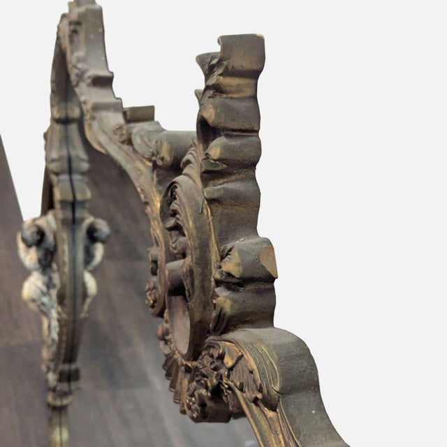 Rococo Vintage Rococo "Lover's Mirror" For Sale - Image 3 of 8