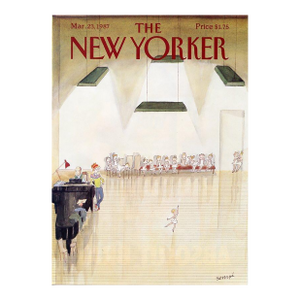 1987 Vintage New Yorker Magazine Cover, May 23, Jean Jacques Sempe Cover Art, Ballet