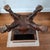 Antique Solid and Flame Mahogany American Empire Side Table or Work Table Circa 19th Century For Sale - Image 16 of 17