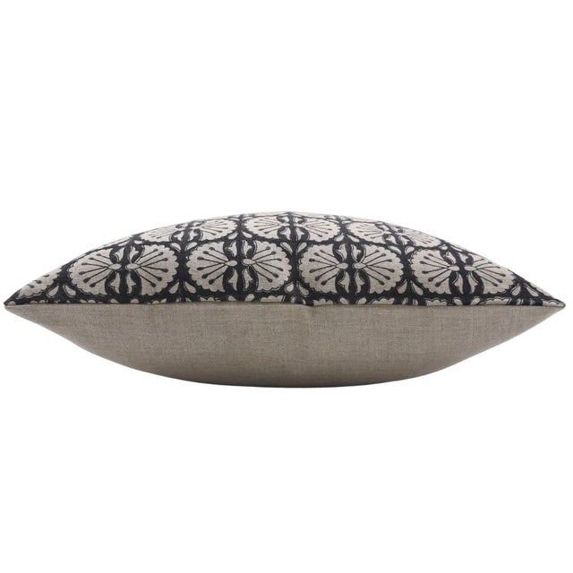 Textile Fabdivine Handmade Pillow Cover 18x18 Inch Block Printed Decorative Cushion- Bijhni For Sale - Image 7 of 8