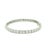Contemporary Diamond 18k White Gold Pave Eternity Bracelet For Sale - Image 3 of 6