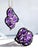 Amethyst Amethyst & Black Sapphire Statement Necklace and Ring Set in Sterling Silver | Italian Roma Chain | Art Deco–Inspired Elegance For Sale - Image 8 of 10