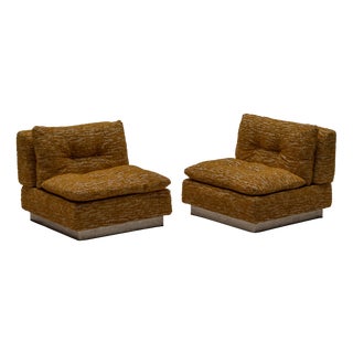 Space Age Lounge Chairs from Saporiti Italia, 1970s, Set of 2 For Sale