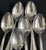 Reed & Barton Corsican 1926 Silverplate Teaspoons With Monogram P - Set of 6 For Sale - Image 9 of 10