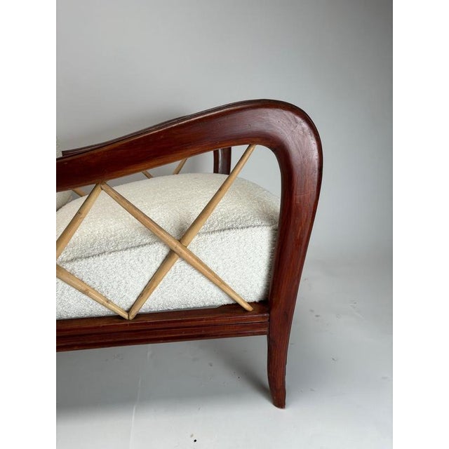 Wood Mid-Century Armchairs in the style of Paolo Buffa, Italy, 1950s, Set of 2 For Sale - Image 7 of 8