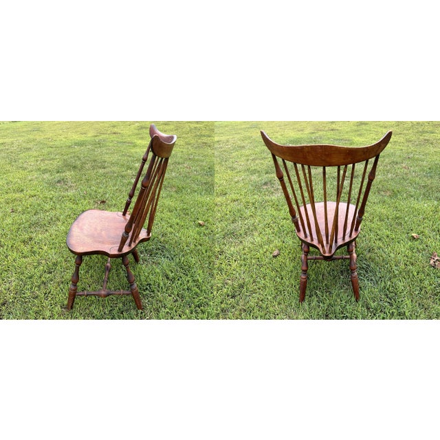 Antique Nichols & Stone Windsor Spindle Chair For Sale - Image 6 of 10