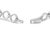 Contemporary .925 Sterling Silver 1.00 Cttw Diamond Interlinking Open Circle Link Bracelet For Sale - Image 3 of 6