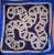 Contemporary Hermes "Circuit 24 Faubourg" Navy Blue Chain d'Ancre 90cm Silk Scarf For Sale - Image 3 of 8