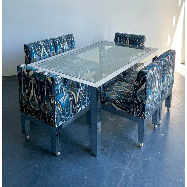 Vintage Boho Chrome Cityscape Dining Table After Paul Evans For Sale - Image 12 of 12