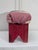 Antique Primitive American Quilted Top Red Painted Solid Wood Low Stool For Sale In Houston - Image 6 of 11