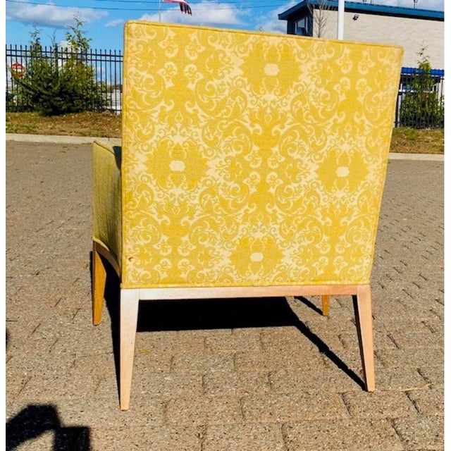 Wood Mid 20th Century Harvey Probber Arm Chair Original Upholstery Excellent Condition For Sale - Image 7 of 10