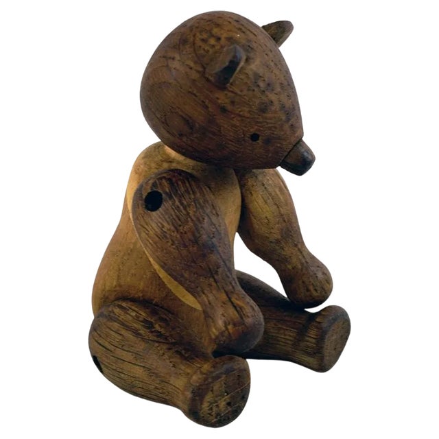 Vintage Scandinavian Oak Bear attributed to Kaj Bojesen, Denmark, 1950s For Sale