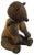 Vintage Scandinavian Oak Bear attributed to Kaj Bojesen, Denmark, 1950s For Sale