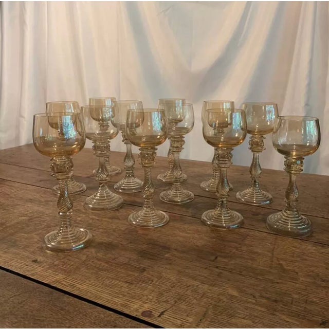 Moselle Wine Glasses, Set of 12 For Sale - Image 10 of 15