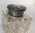 Transparent Early 20th Century Sterling Silver and Crystal Glass Inkwell by Unger Brothers For Sale - Image 8 of 12