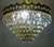 Vintage Gilded Metal and Crystal Chandelier, 1990s For Sale - Image 6 of 11