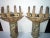 1920's French Art Deco Carved and Patinated Wall Sconces a - Pair For Sale - Image 10 of 10