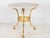 Traditional French 1970 Empire Style Side Table With White Marble Top For Sale - Image 3 of 10