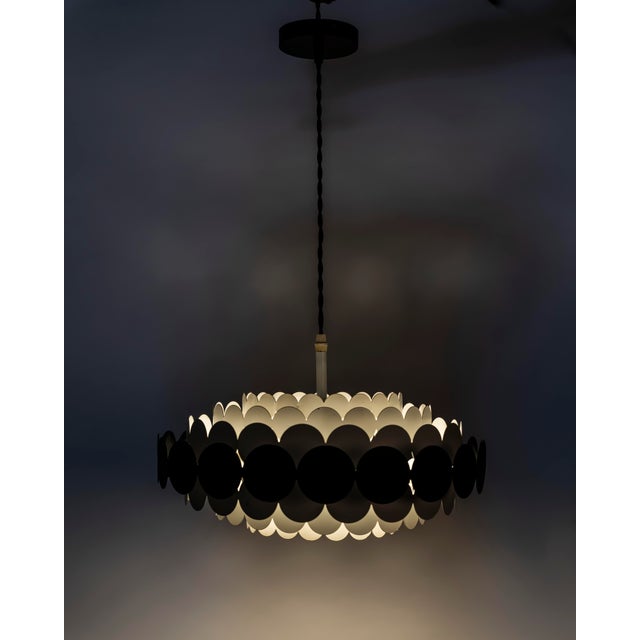 1960s Space Age Pendant Lamp from Doria Leuchten, Germany, 1960s For Sale - Image 5 of 6