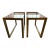 Pair of Brass and Glass 1950s Style Side Tables For Sale