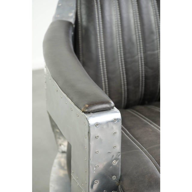 Club Chair in Cowhide Leather with Aluminium For Sale - Image 13 of 14