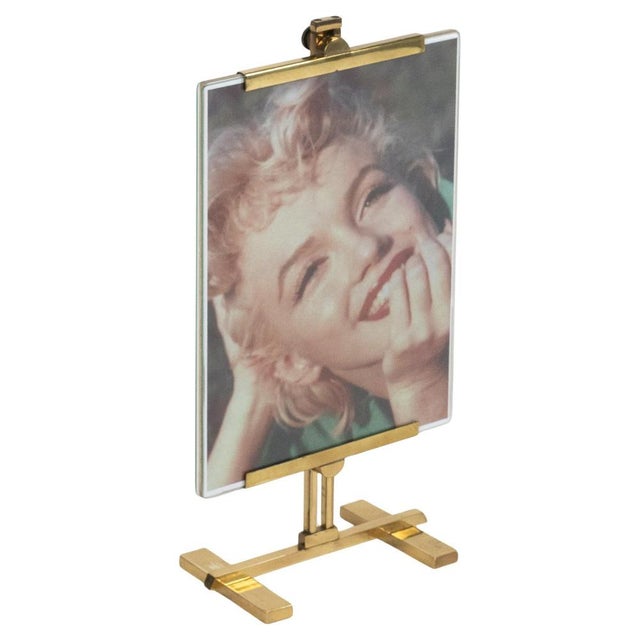 Mid-Century Brass and Glass Picture Frame in the style of Paul Lobel, Italy, 1950s For Sale - Image 17 of 17