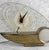 Plastic Mid-Century Atomic Gold & Lucite Mantle Sailboat Clock For Sale - Image 7 of 9