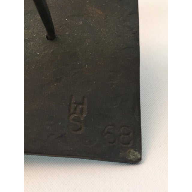 Mid-Century Modern 1968 Dancing Iron Bird Sculptures - a Pair For Sale - Image 3 of 12