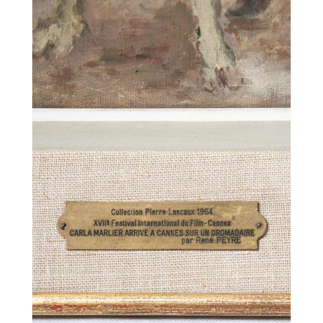 R. Peyre, Cannes Film Festival, 1964, Oil Painting on Canvas, Framed For Sale - Image 7 of 11