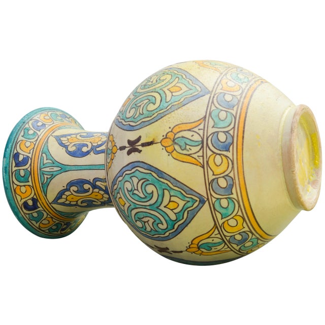 Antique Ceramic Arabesque Vase For Sale - Image 9 of 10