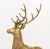 Brass Pair of Stag and Doe Large Brass Sculptures For Sale - Image 8 of 11
