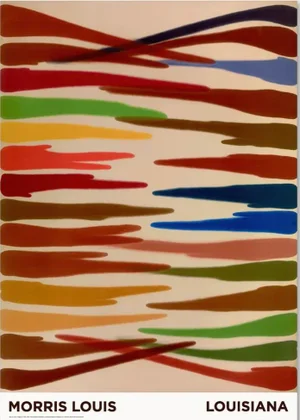 80s Original Morris Louis Museum Exhibition Lithograph Omega IV 1959