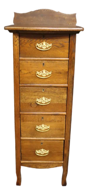 Rare Victorian Quarter Sawn Oak Lingerie Chest