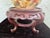 Cream Large Chinese Hand-Painted Porcelain Decorative Egg With Carved Wood Stand, 14.5”h For Sale - Image 8 of 9