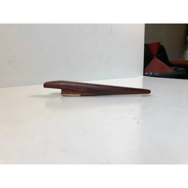 Mid-Century Modern Rosewood & Brass Nutcracker by Poul Knudsen, 1960s For Sale - Image 3 of 8