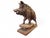Antique Black Forest Carved Warthog Sculpture, 1880 For Sale - Image 4 of 11