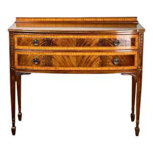 Vintage Federal Style Bow Front Mahogany Sideboard by Paine Furniture Boston