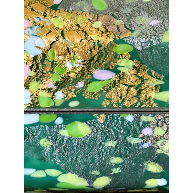 Modern Japanese Kazaribako Glass Box Rare Hagoromo Kyohei Fujita For Sale - Image 3 of 12