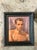 Capture a sense of introspective mystery with this striking vintage oil portrait. The painting features a shirtless male...