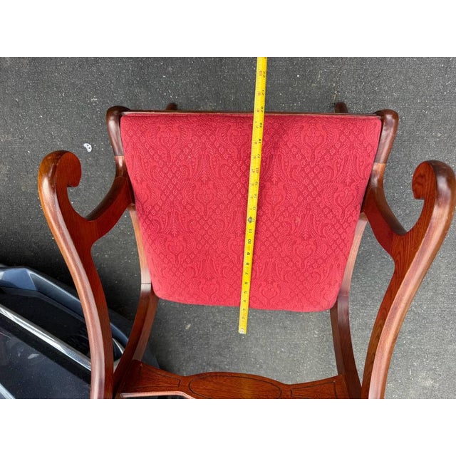 Mid 20th Century Set of 6 Federal Ducan Phyfe Style Dining Chairs For Sale - Image 16 of 17