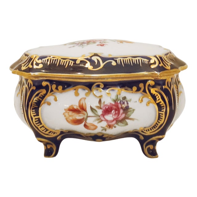 Porcelain Lidded Box from Ilmenau, 1950s For Sale