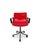 Red Modus 5 office chair by Osvaldo Borsani for Tecno, an iconic design from 1972. Height adjustable with armrests, red...