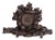 Carved Wooden Mantelclock, 19th Century For Sale